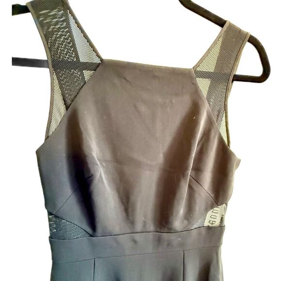 NWT black Jay Godfrey sheath cut out mesh dress  Size 0 - Picture 2 of 5